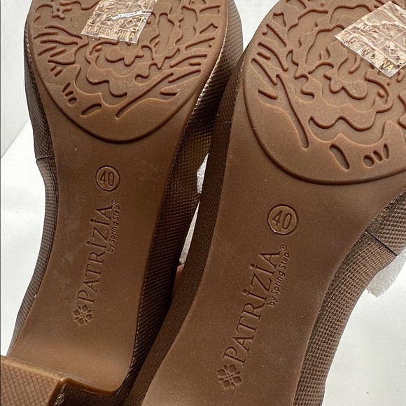 Patrizia by Spring Step Dade Heeled Sandal Shoes Open Toe Metallic Bronze Size 9 - Picture 7 of 8